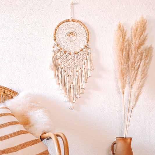 MAKA Kleiner Holz Traumfänger für Kinder | 22cm Ø